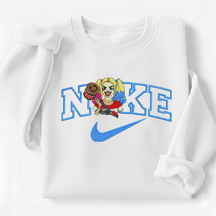 Bluza haft prezent śmieszna hoodie kaptur Harley Quinn